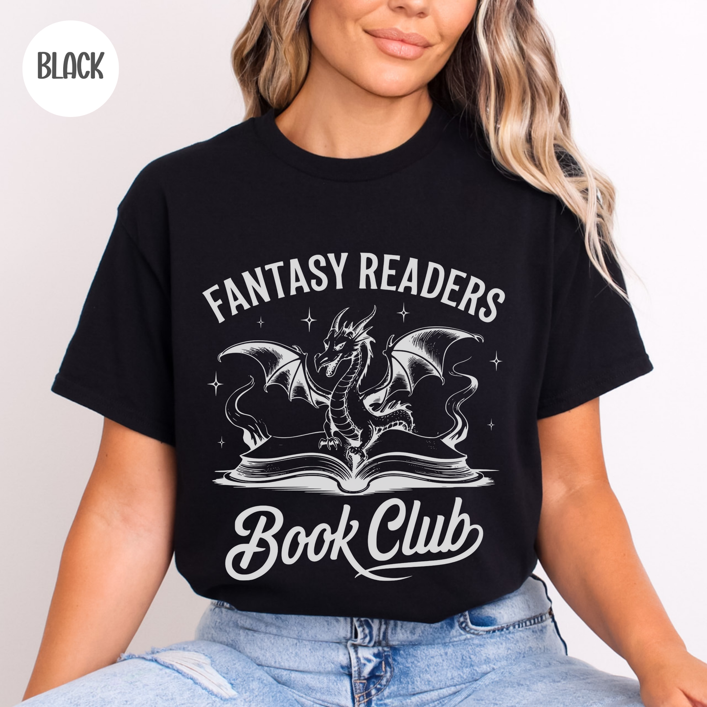 Fantasy Readers Book Club T-Shirt-Stripeypeach