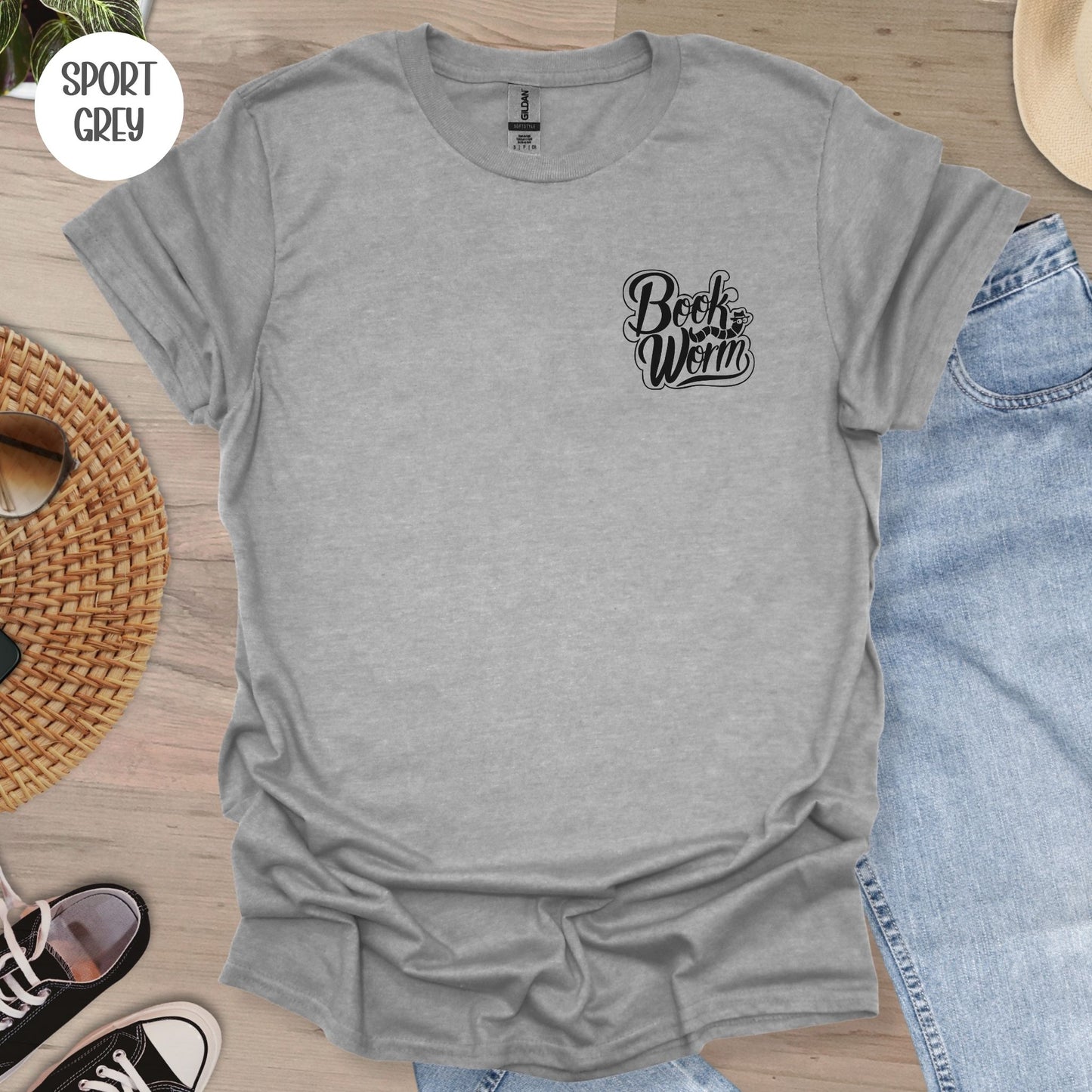 Bookworm Pocket Graphic T-Shirt
