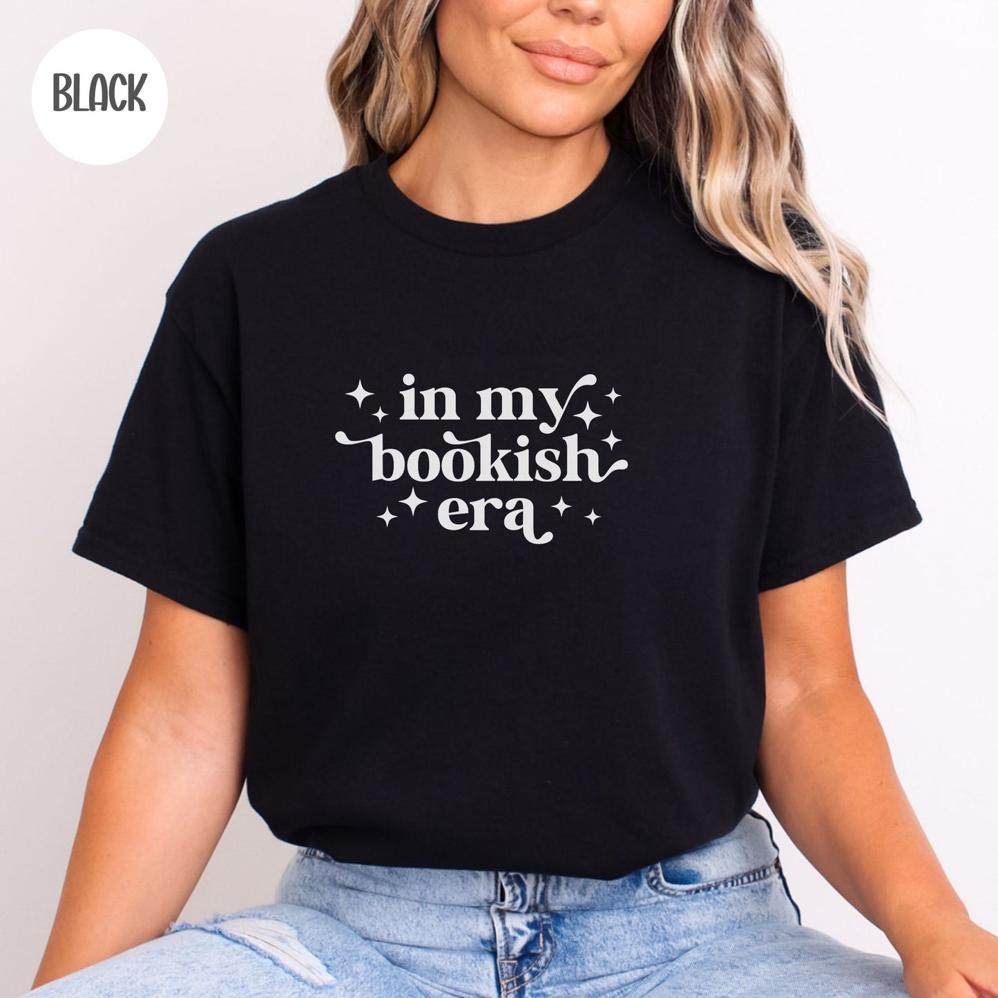 In my Bookish Era T-Shirt-Stripeypeach