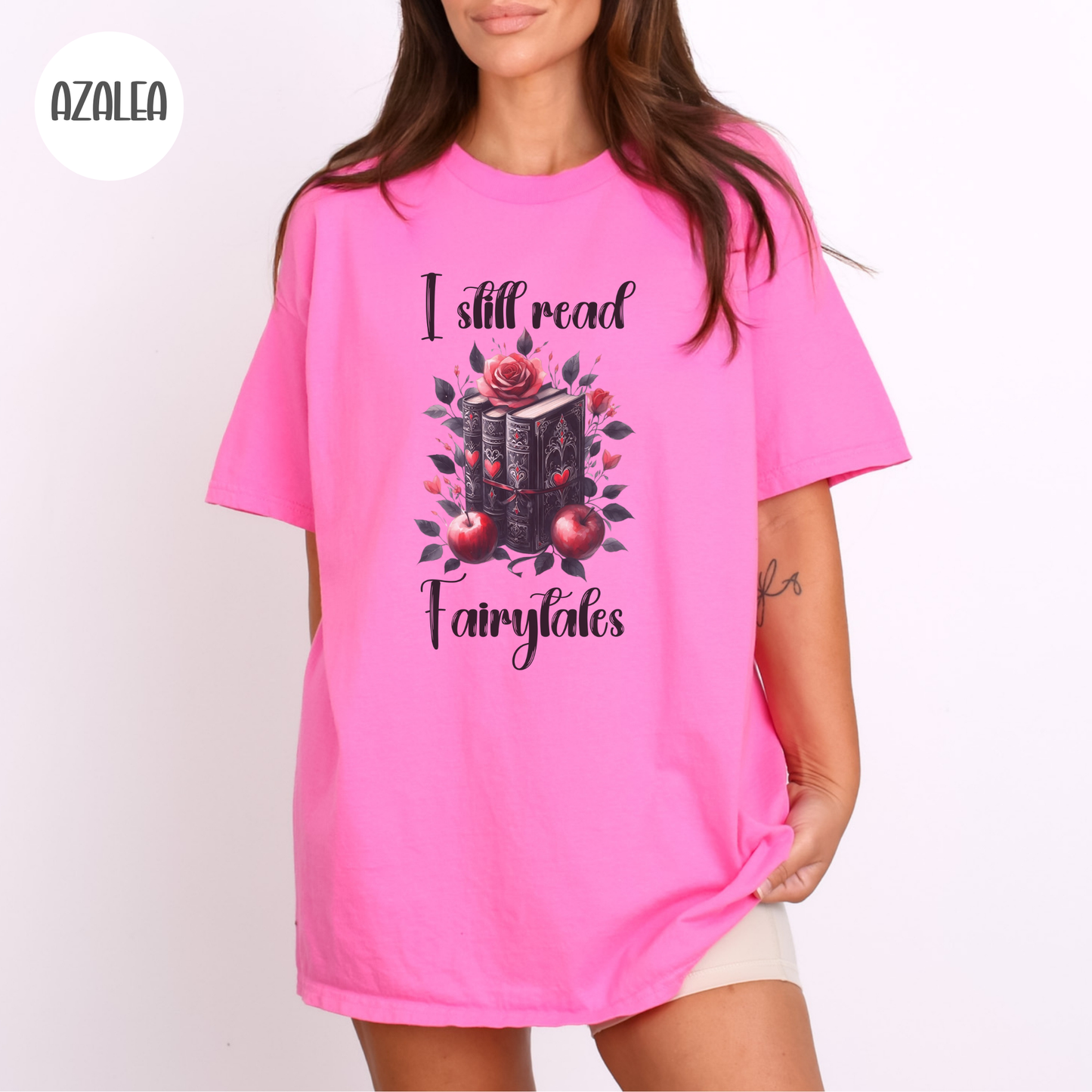 I Still Read Fairytales T-Shirt-Stripeypeach