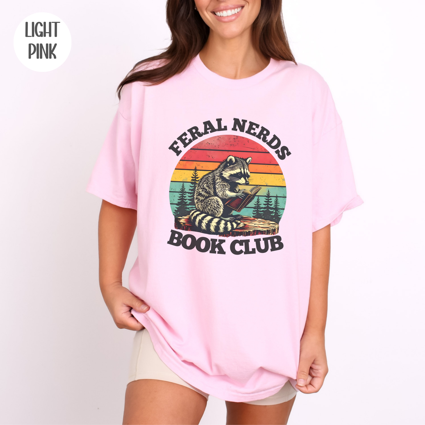 Feral Nerds Book Club Raccoon T-Shirt