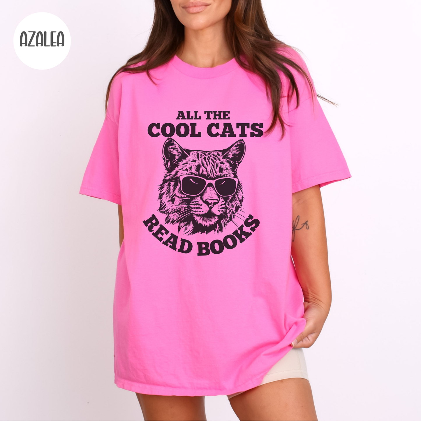 All the Cool Cats Read Books T-Shirt