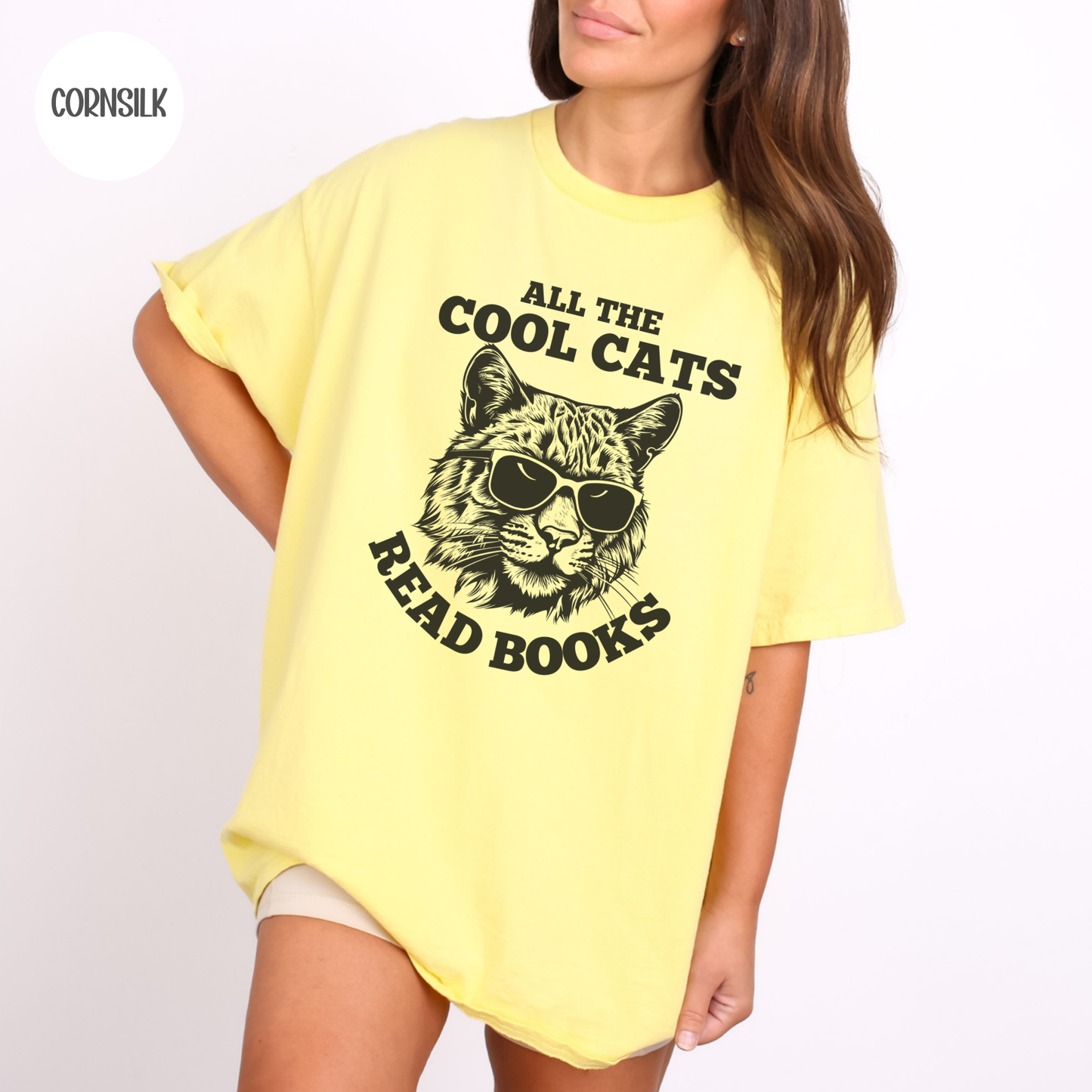 All the Cool Cats Read Books T-Shirt