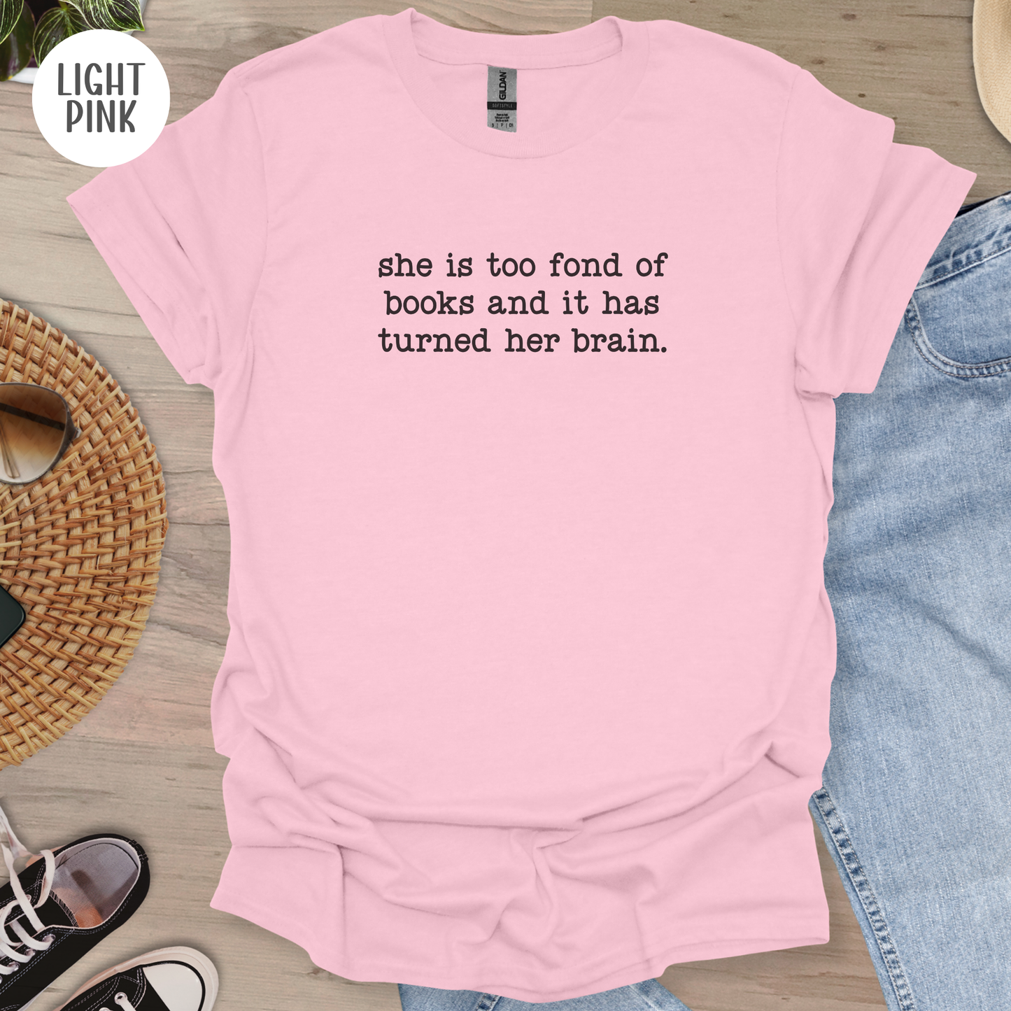 She is Too Fond Of Books T-Shirt