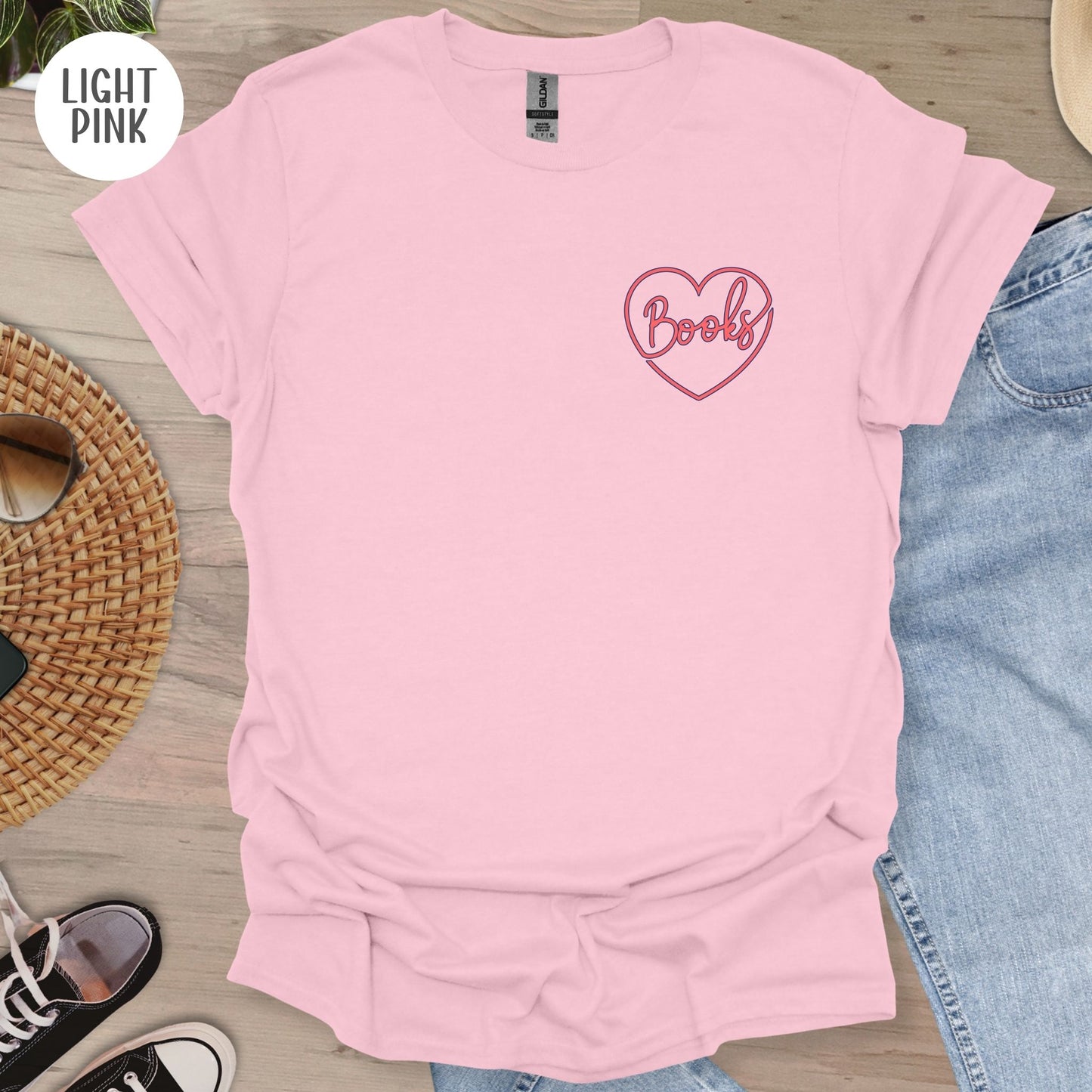Books Pocket Heart T-Shirt