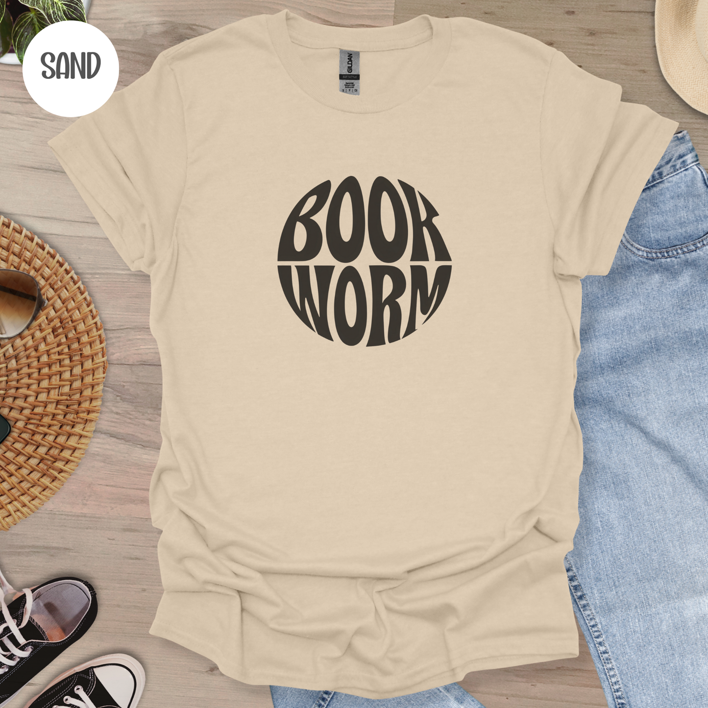Book Worm T-Shirt-Stripeypeach