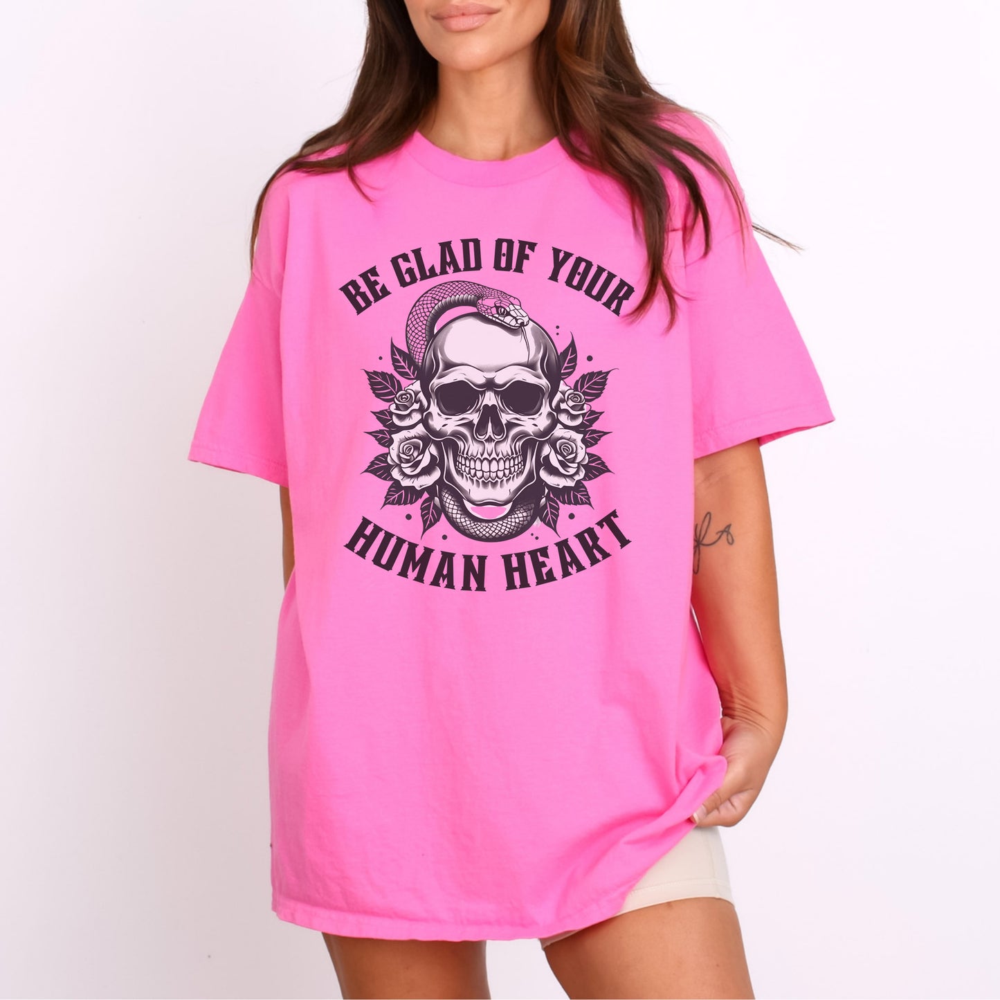 Be Glad of your Human Heart | ACOTAR Quote Book T-Shirt-Stripeypeach