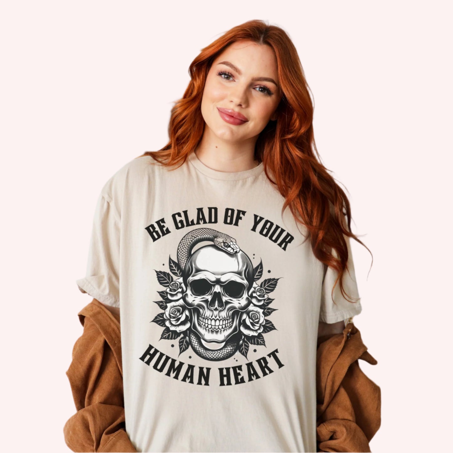 Be Glad of your Human Heart | ACOTAR Quote Book T-Shirt-Stripeypeach