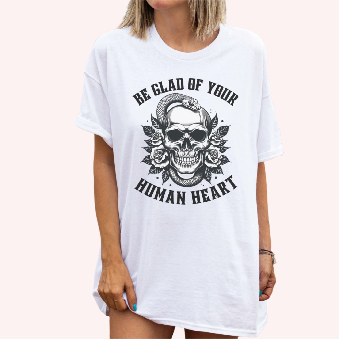 Be Glad of your Human Heart | ACOTAR Quote Book T-Shirt-Stripeypeach