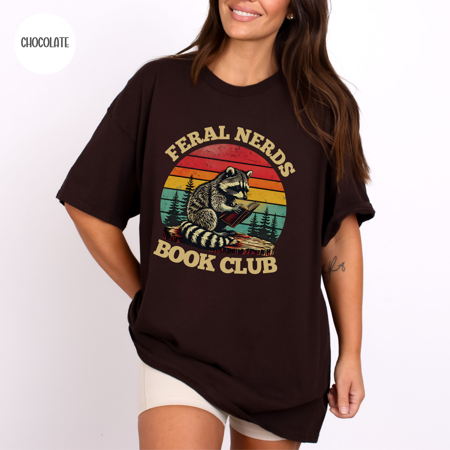 Feral Nerds Book Club Raccoon T-Shirt