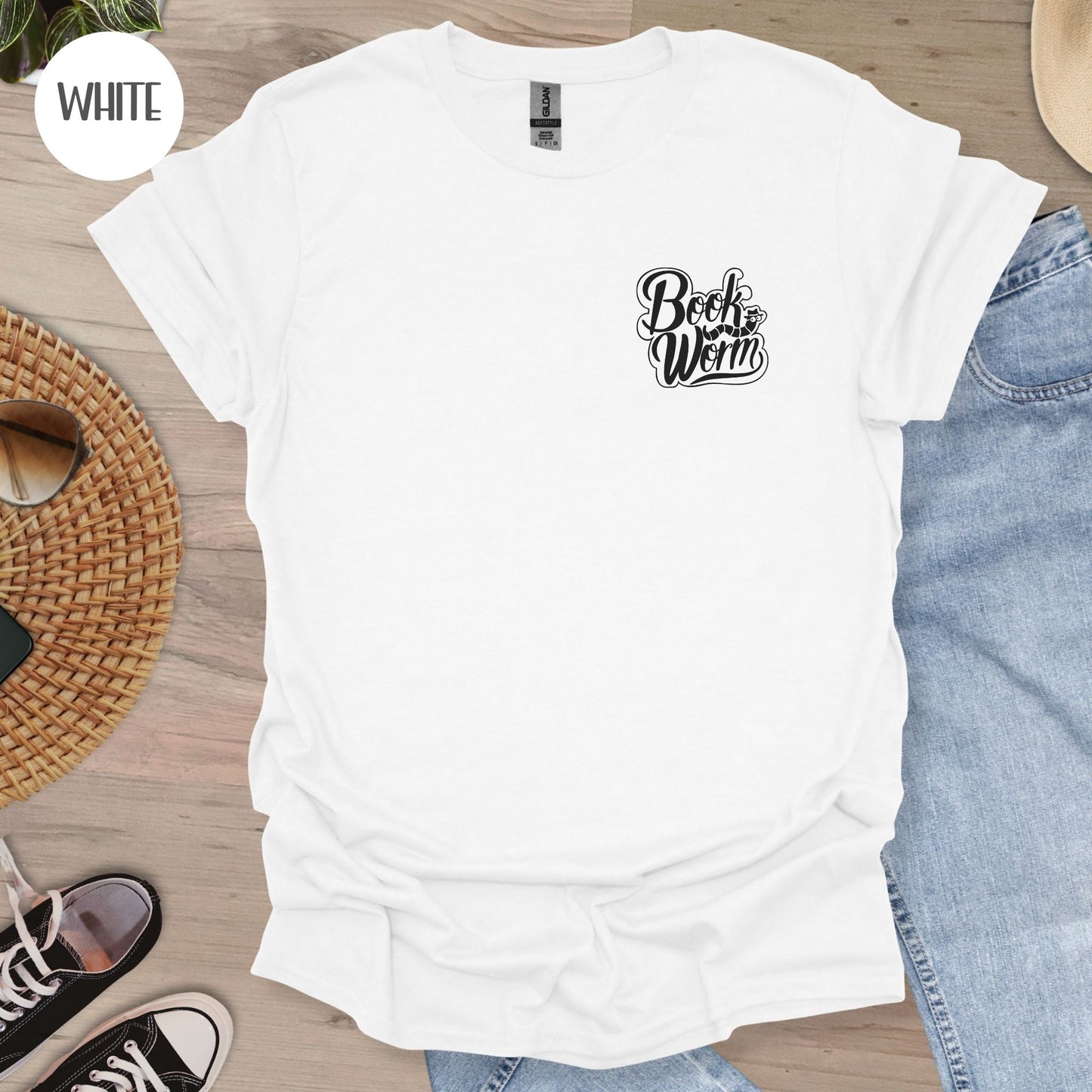 Bookworm Pocket Graphic T-Shirt