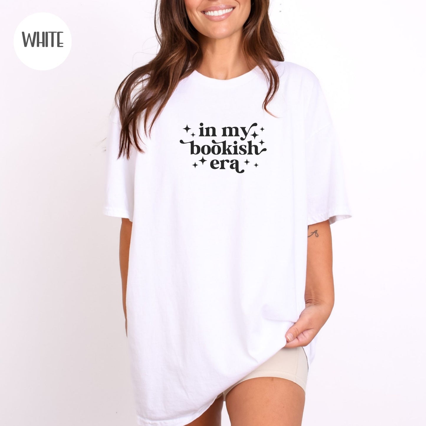 In my Bookish Era T-Shirt-Stripeypeach