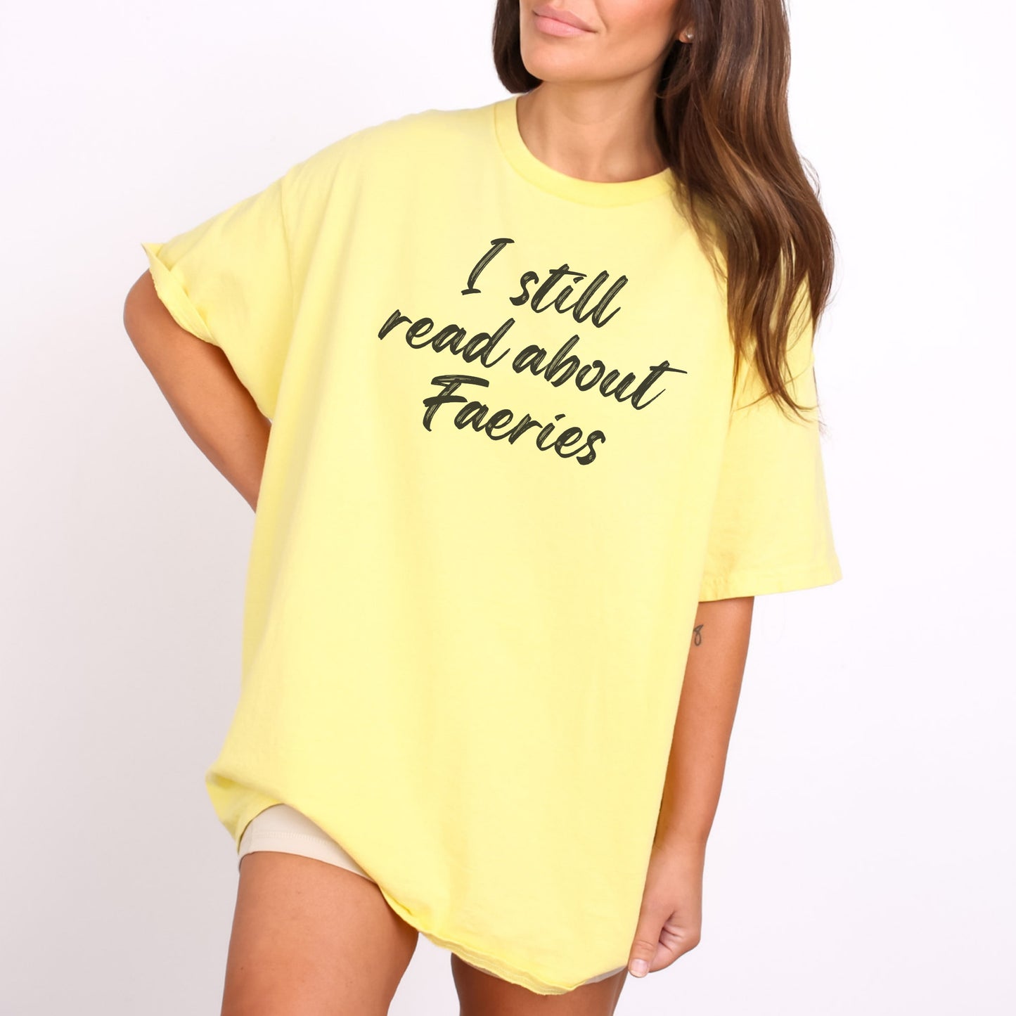 I Still Read about Faeries | Fantasy Book T-Shirt-Stripeypeach