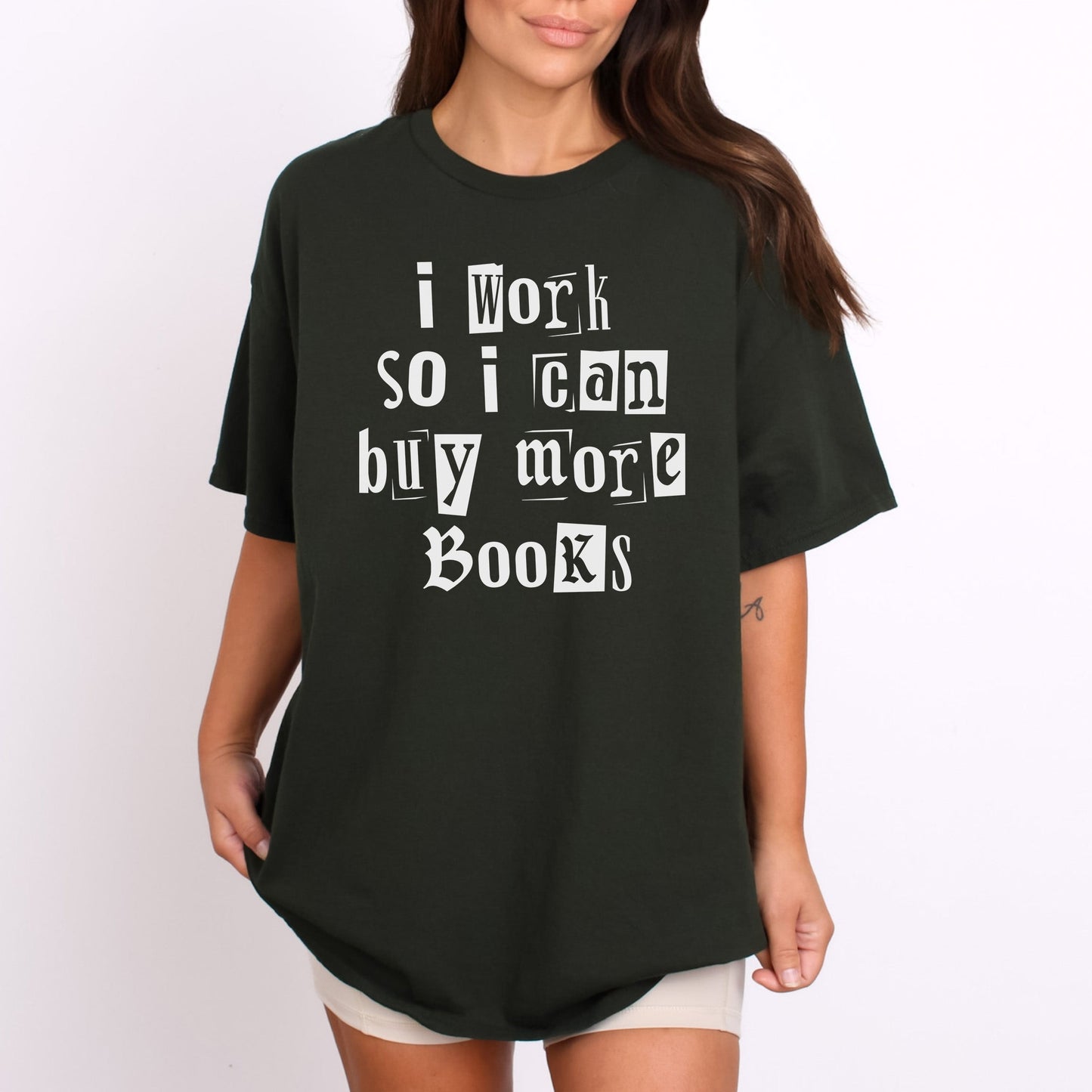I Work So I Can Buy More Books T-Shirt-Stripeypeach