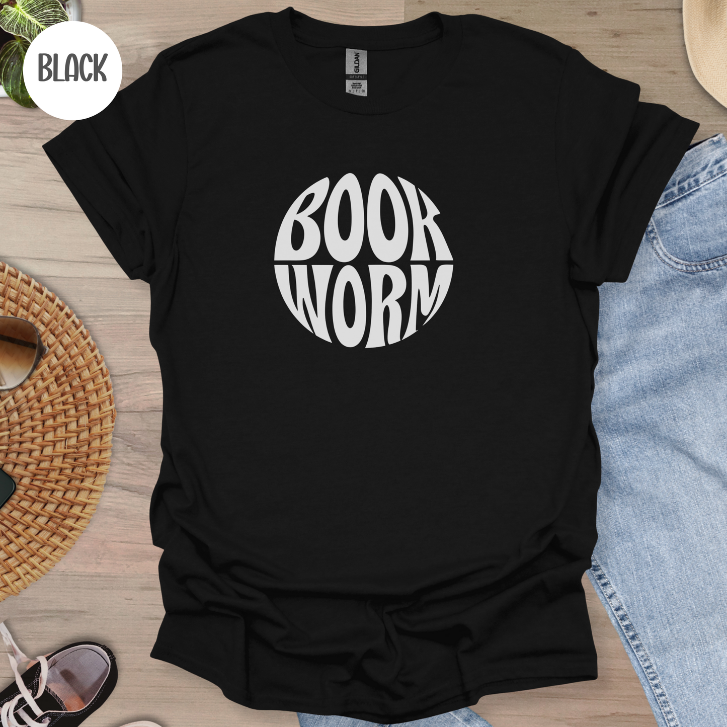 Book Worm T-Shirt-Stripeypeach