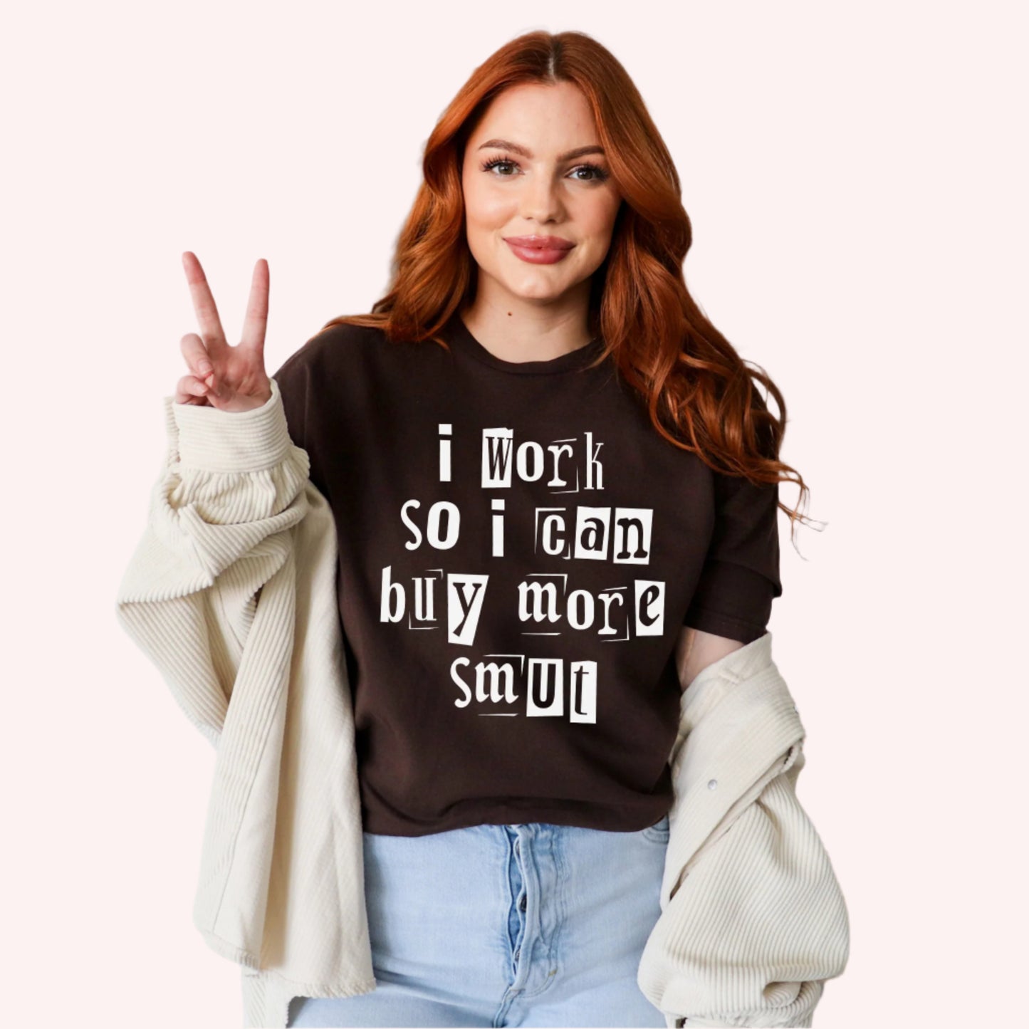 I Work So I Can Buy More Smut | Books T-Shirt-Stripeypeach