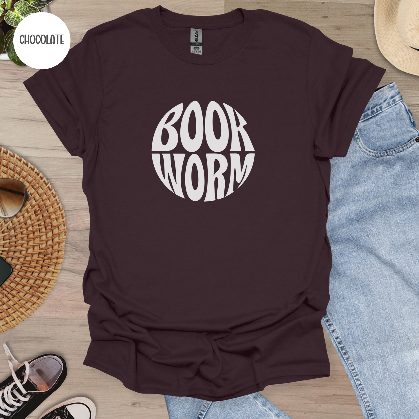 Book Worm T-Shirt-Stripeypeach