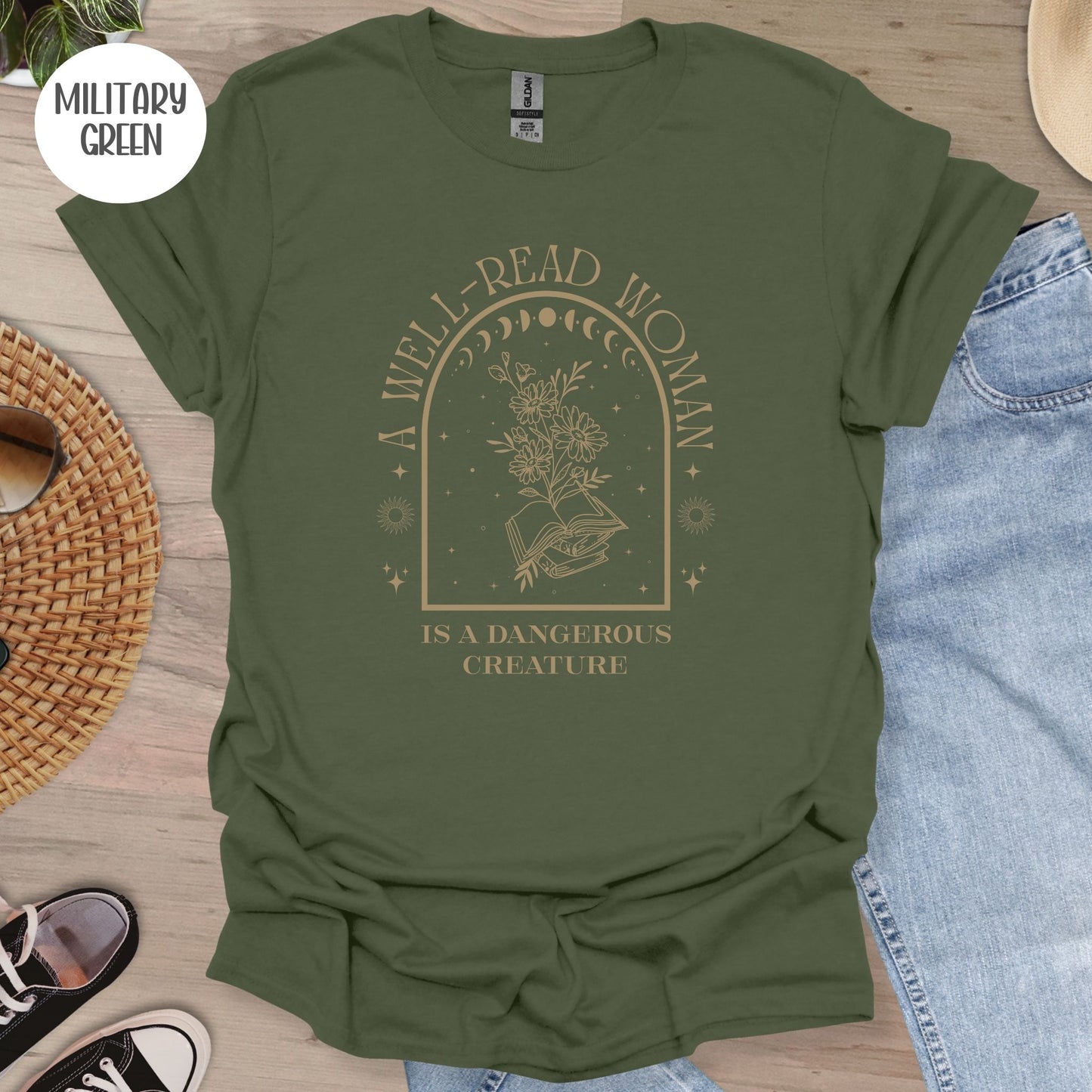 A Well Read Woman is a Dangerous Creature T-Shirt