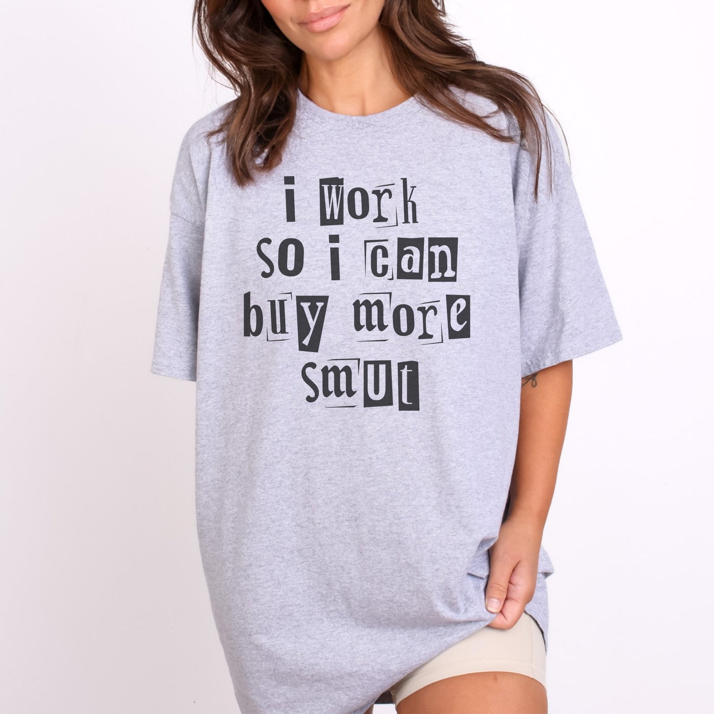 I Work So I Can Buy More Smut | Books T-Shirt-Stripeypeach