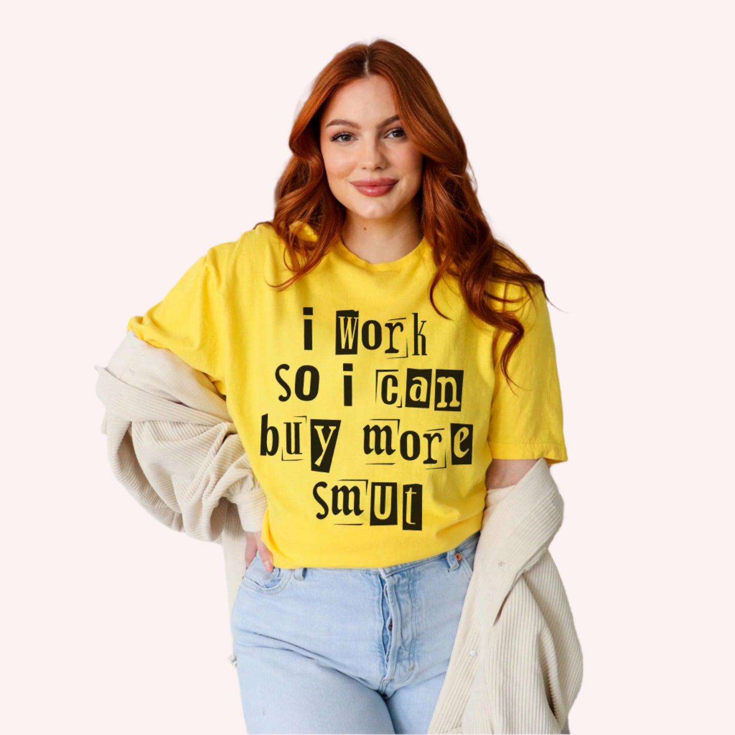 I Work So I Can Buy More Smut | Books T-Shirt-Stripeypeach
