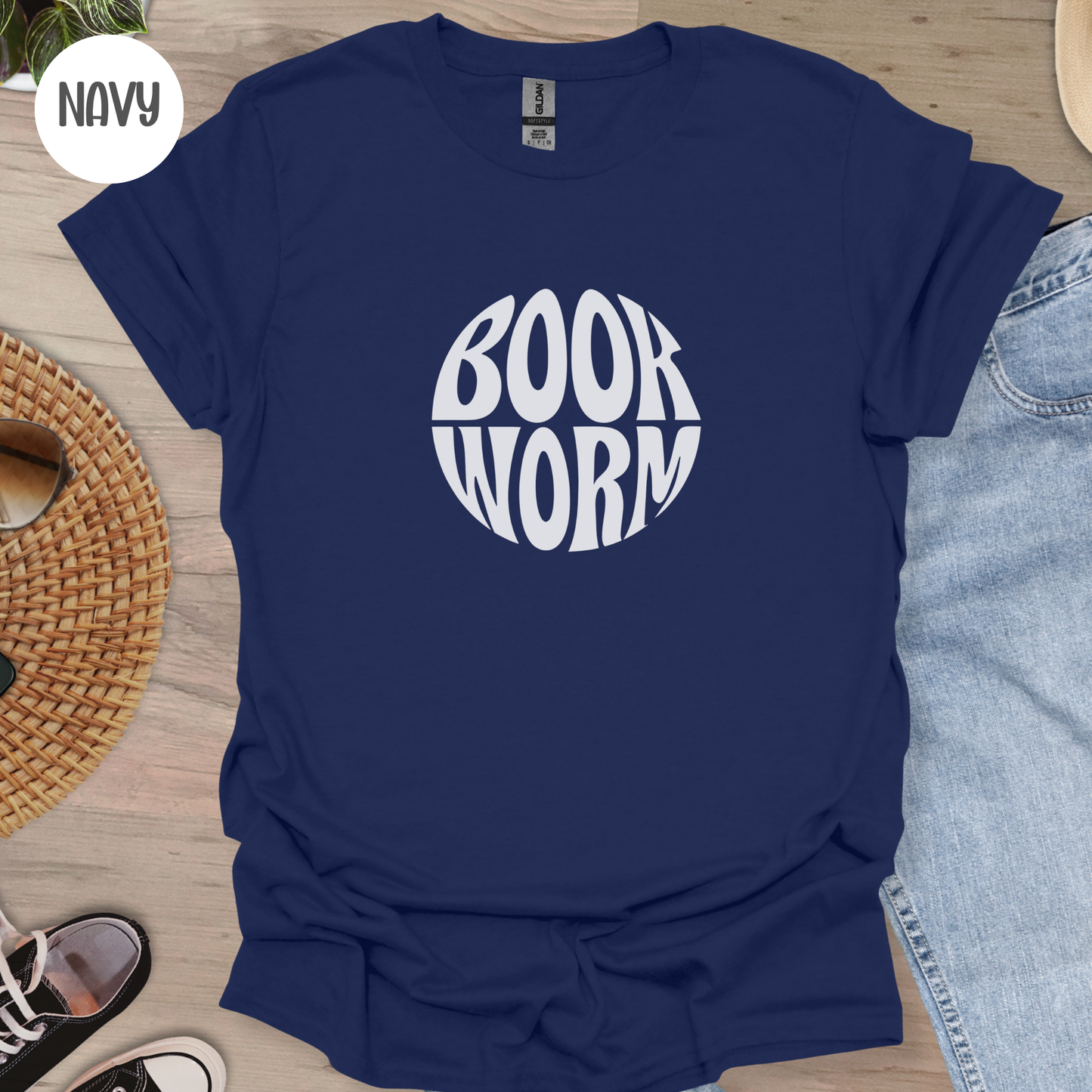 Book Worm T-Shirt-Stripeypeach