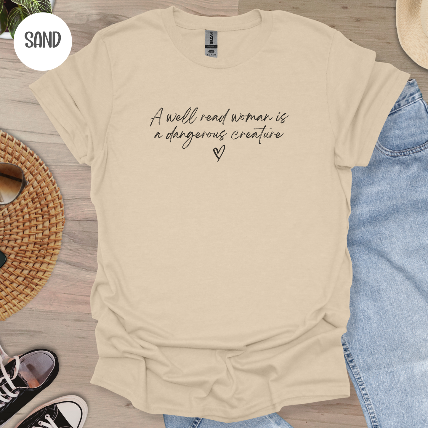 A Well Read Woman is a Dangerous Creature T-Shirt