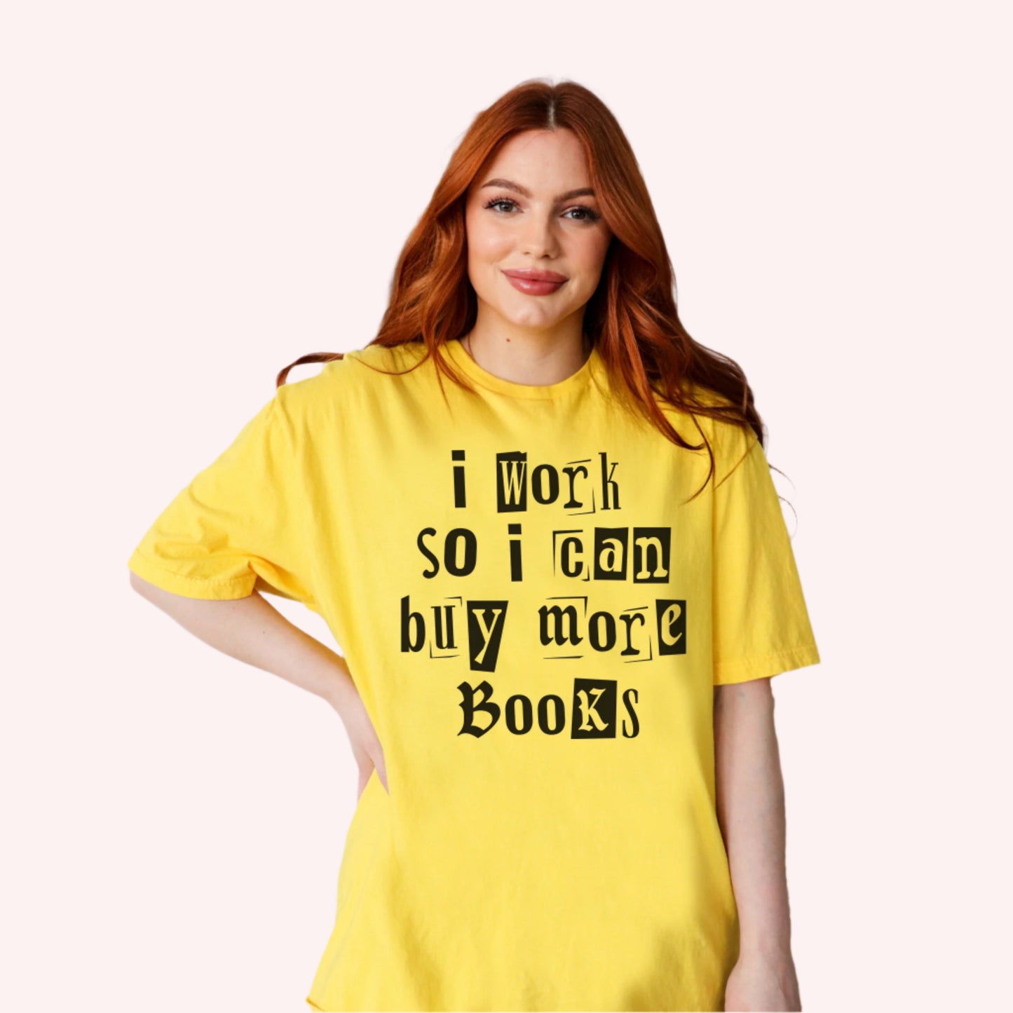 I Work So I Can Buy More Books T-Shirt-Stripeypeach