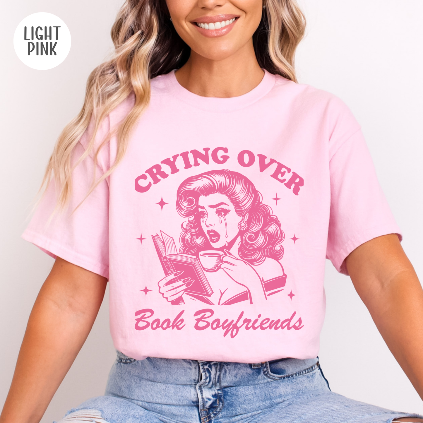 Crying over Book Boyfriends T-Shirt