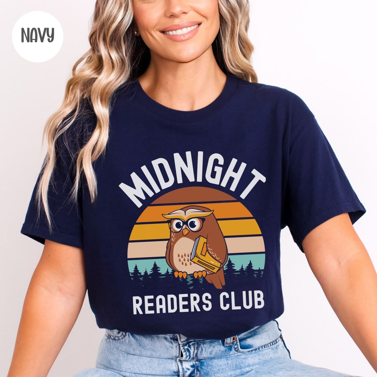 Midnight Readers Club Retro Owl T-Shirt