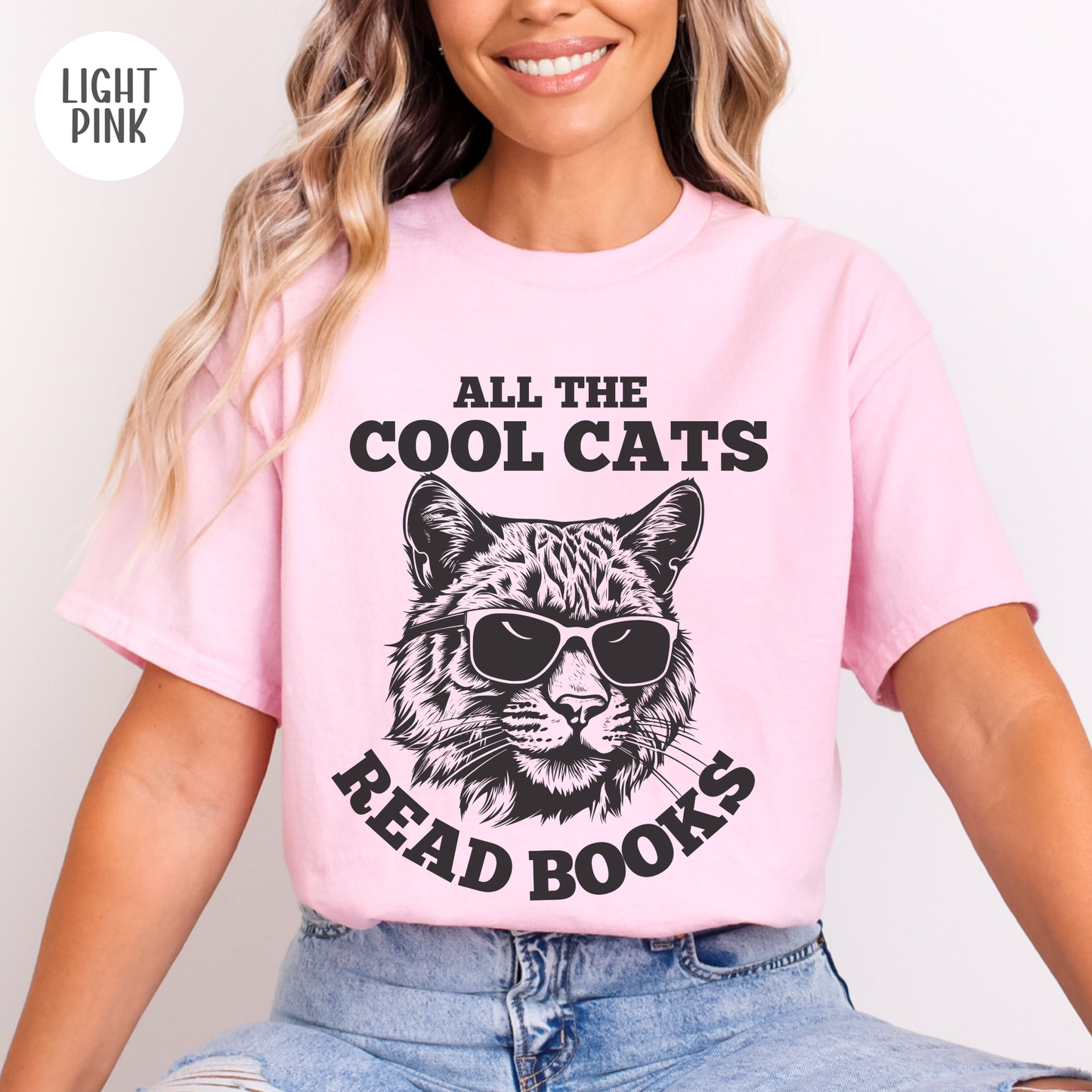 All the Cool Cats Read Books T-Shirt
