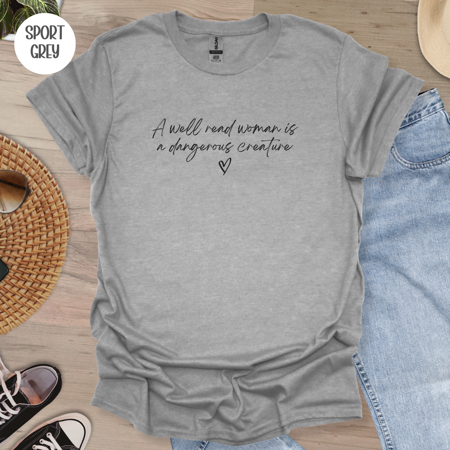 A Well Read Woman is a Dangerous Creature T-Shirt
