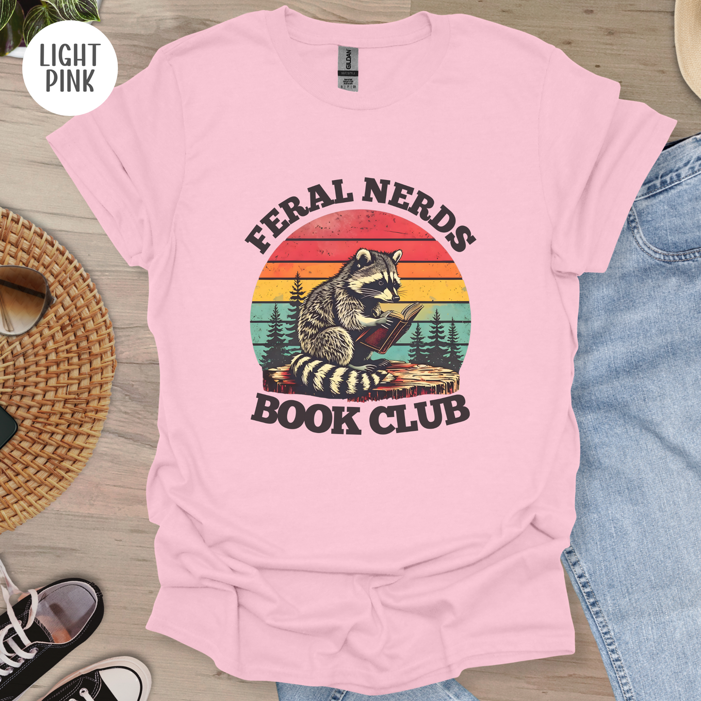 Feral Nerds Book Club Raccoon T-Shirt