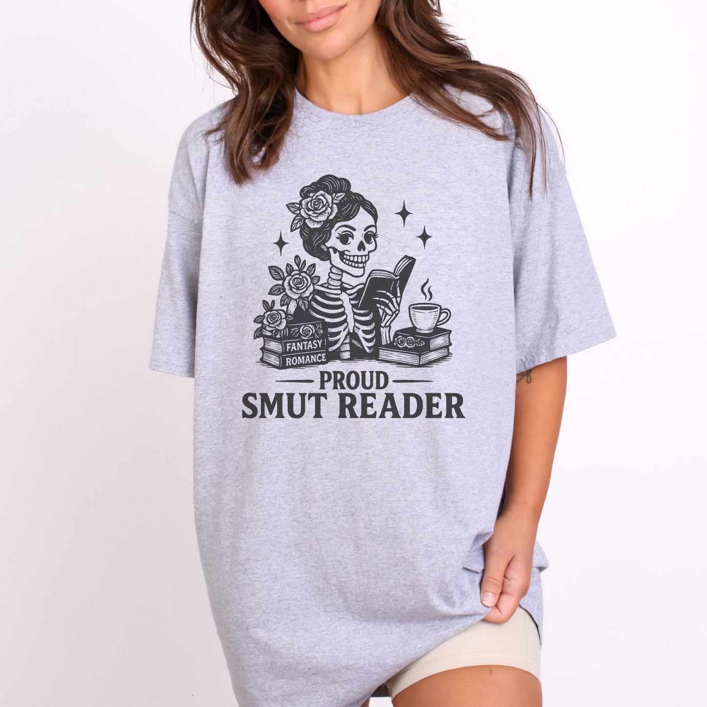 Proud Smut Reader | Book T-Shirt-Stripeypeach