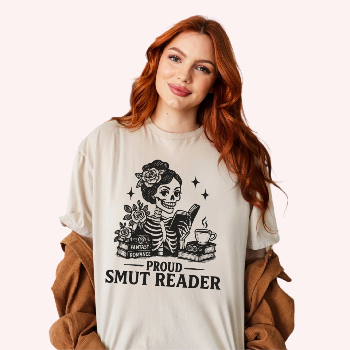 Proud Smut Reader | Book T-Shirt-Stripeypeach