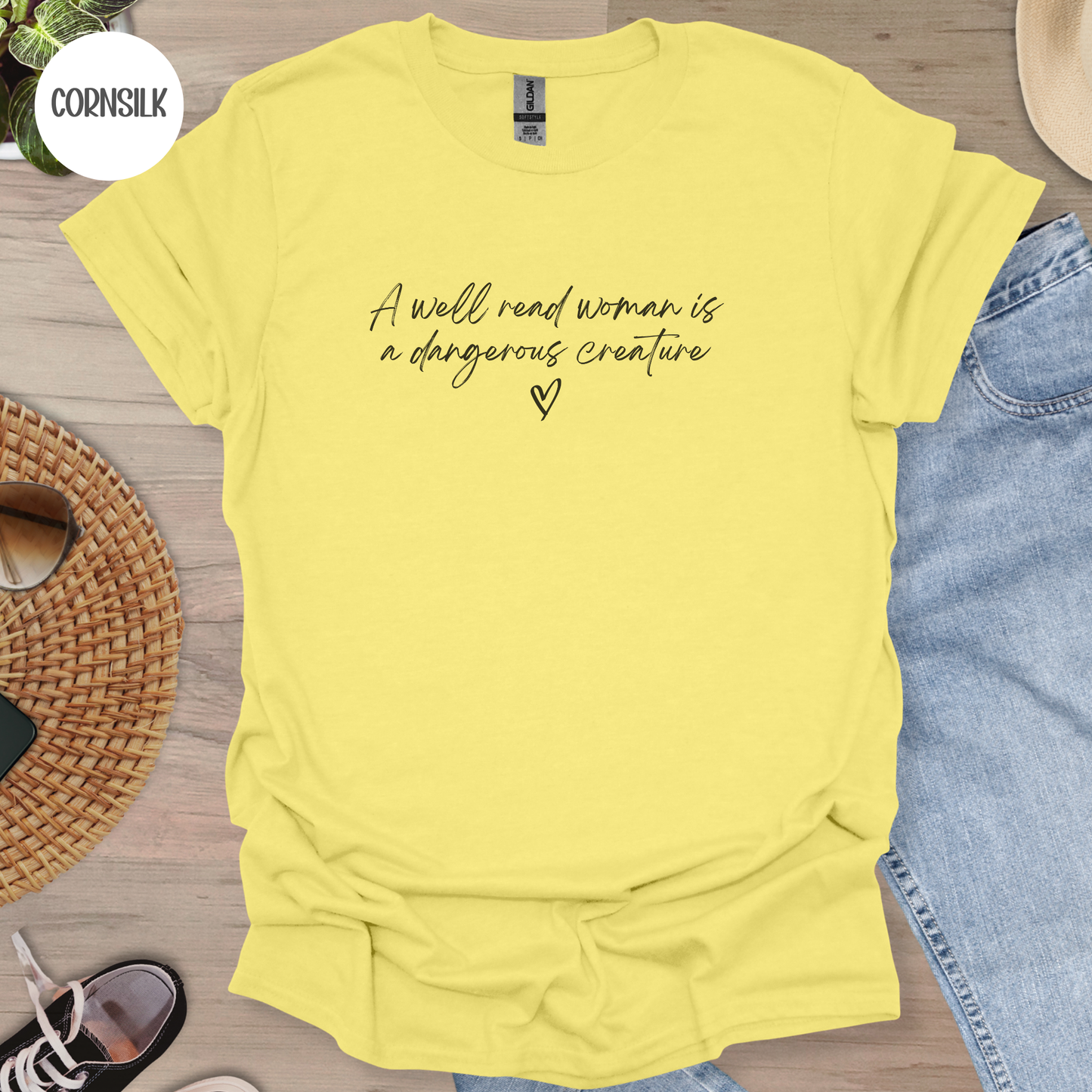 A Well Read Woman is a Dangerous Creature T-Shirt