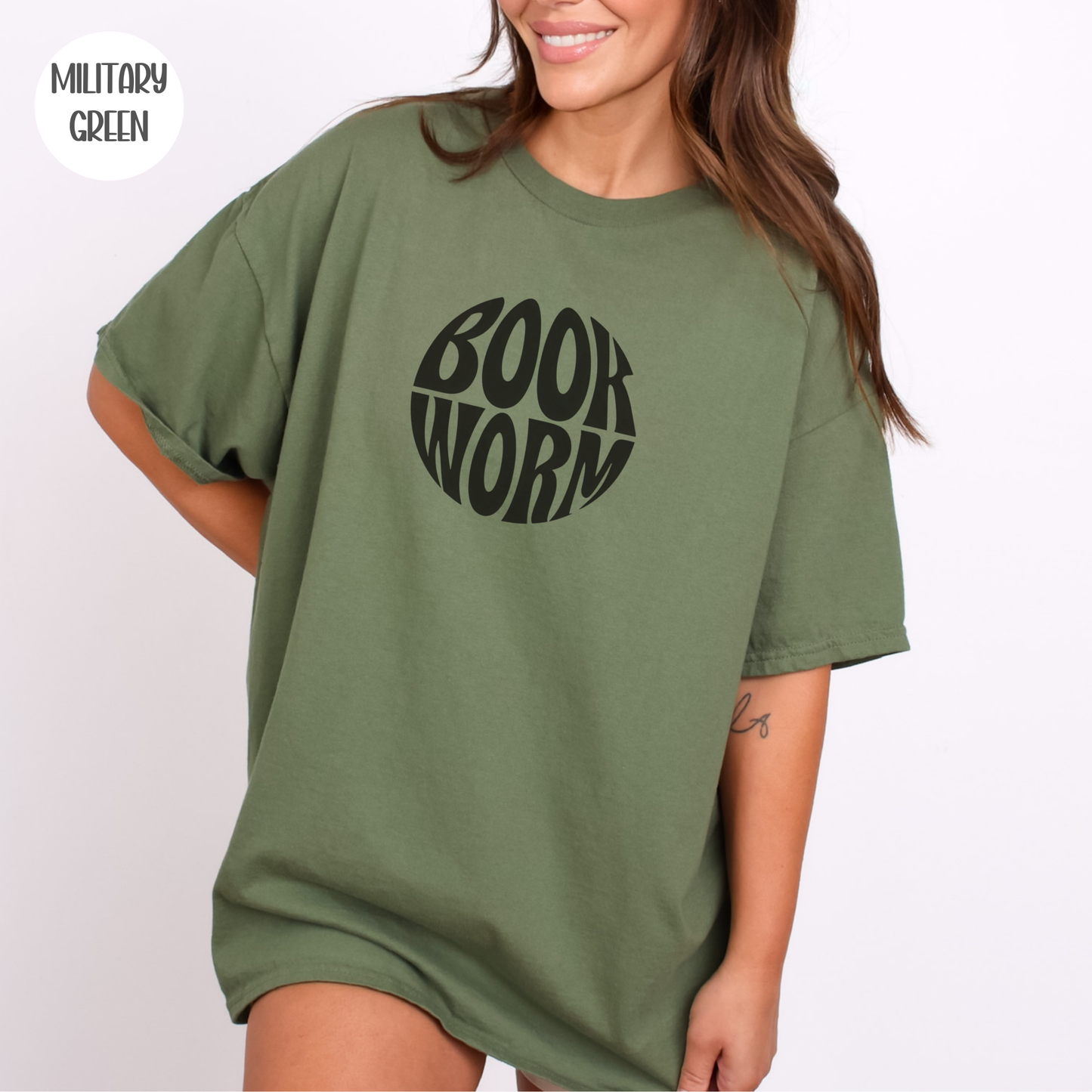 Book Worm T-Shirt-Stripeypeach