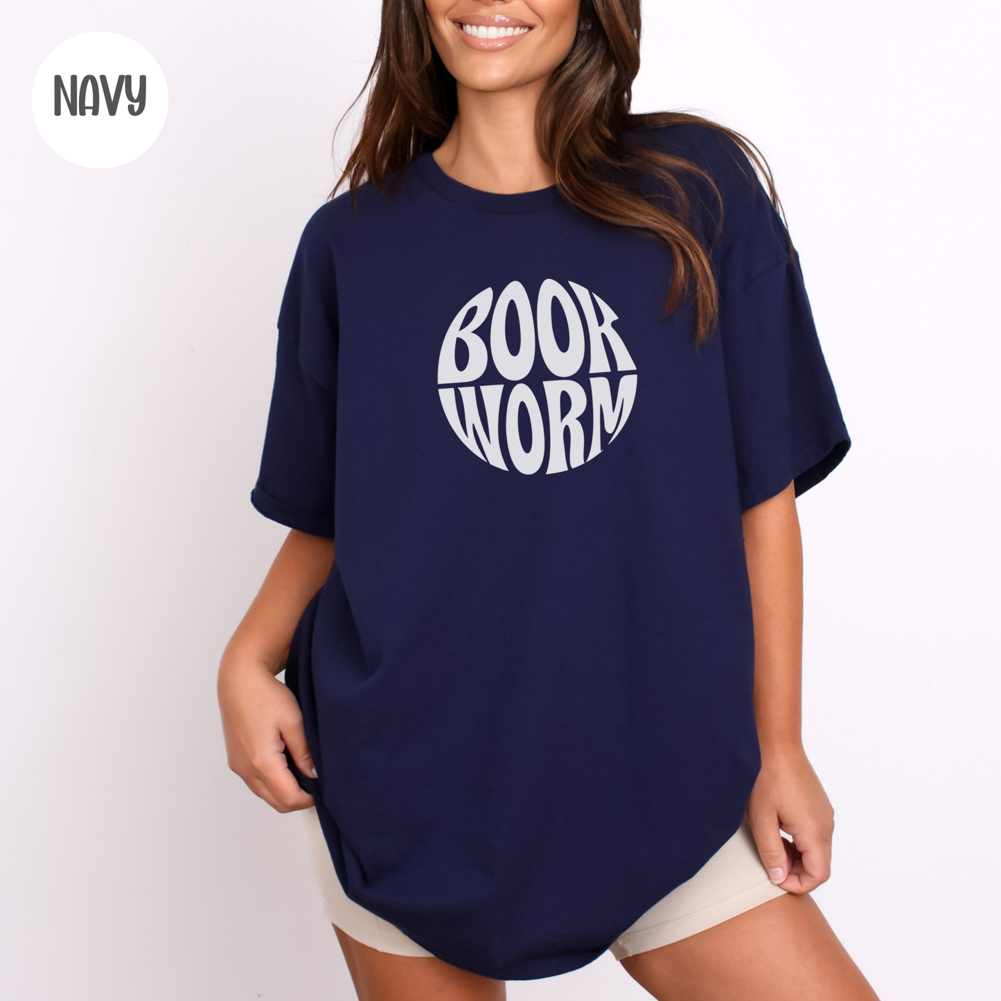 Book Worm T-Shirt-Stripeypeach