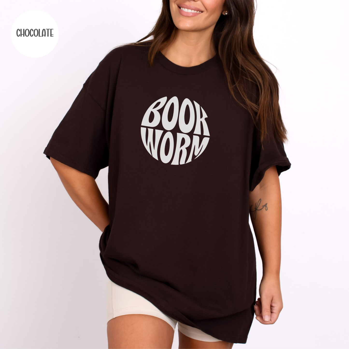 Book Worm T-Shirt-Stripeypeach