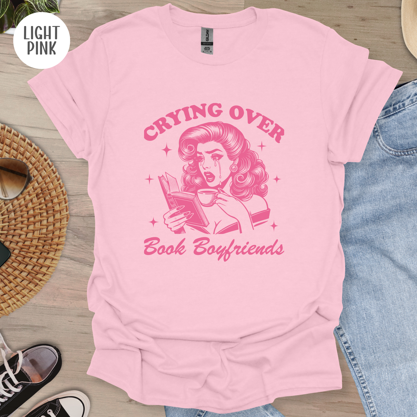 Crying over Book Boyfriends T-Shirt