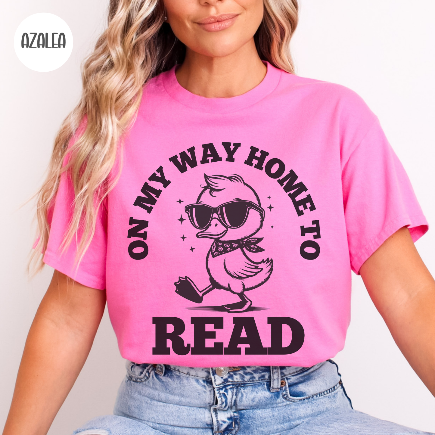 On my Way Home to Read Cool Duck T-Shirt