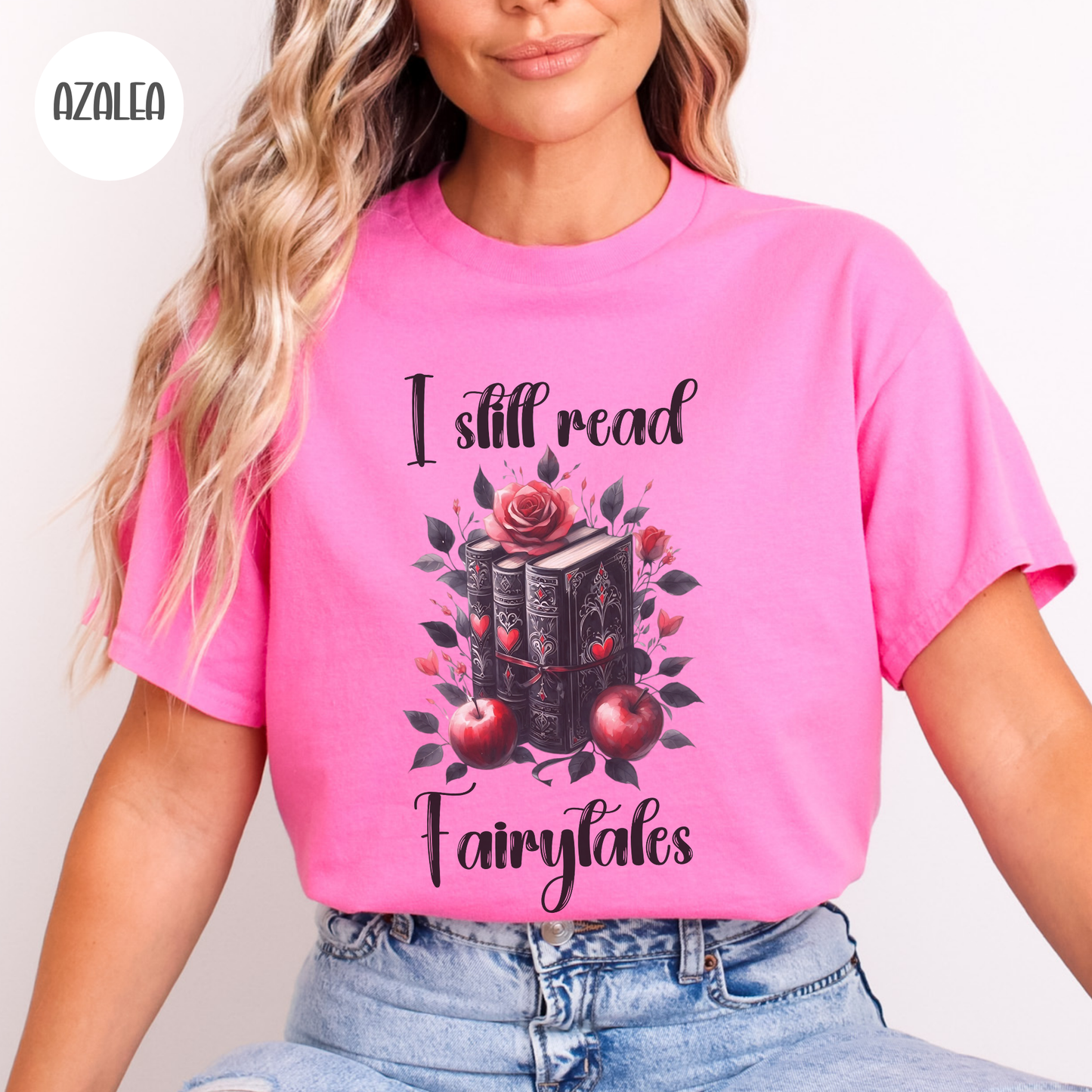 I Still Read Fairytales T-Shirt-Stripeypeach