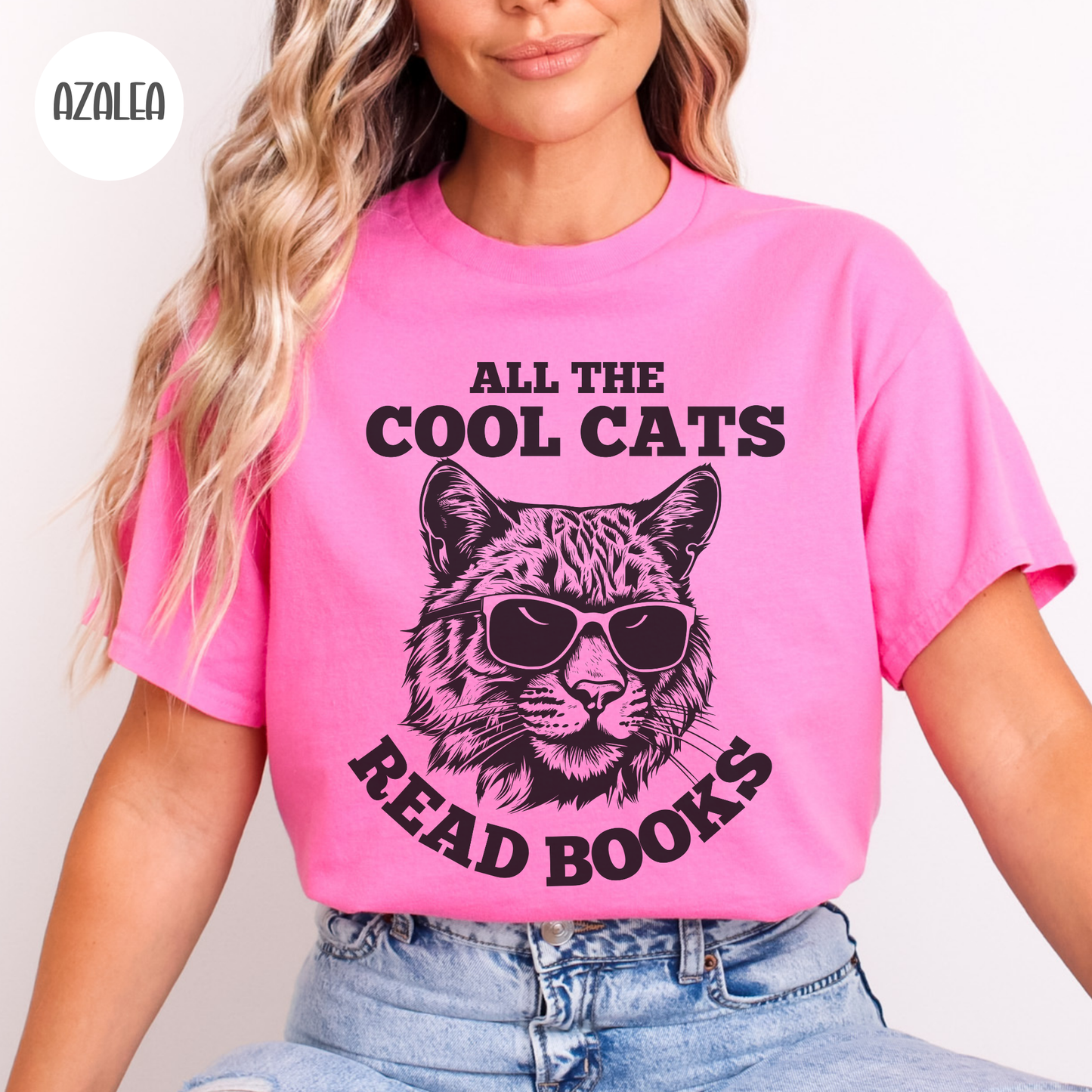 All the Cool Cats Read Books T-Shirt