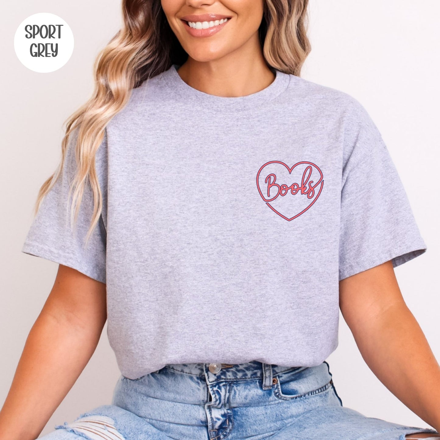 Books Pocket Heart T-Shirt