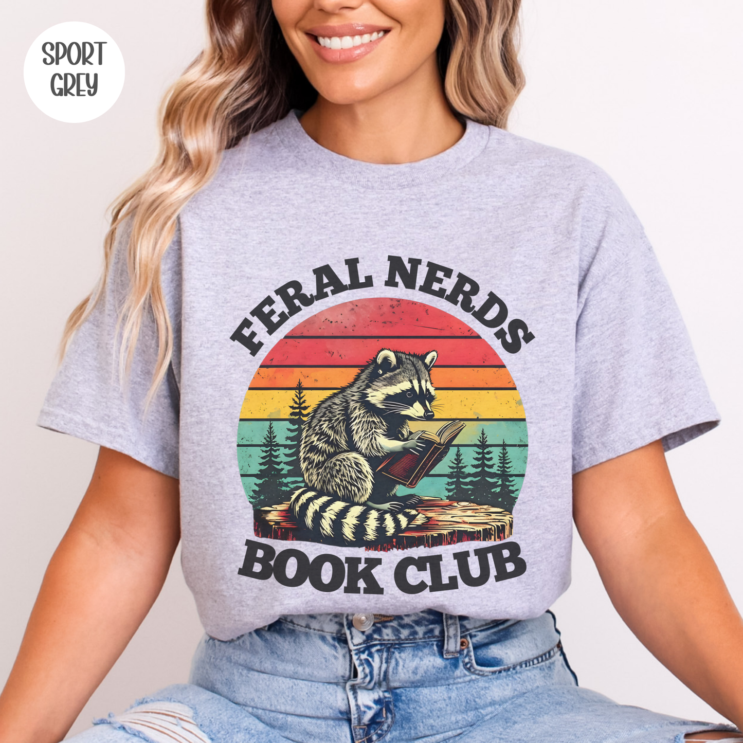 Feral Nerds Book Club Raccoon T-Shirt
