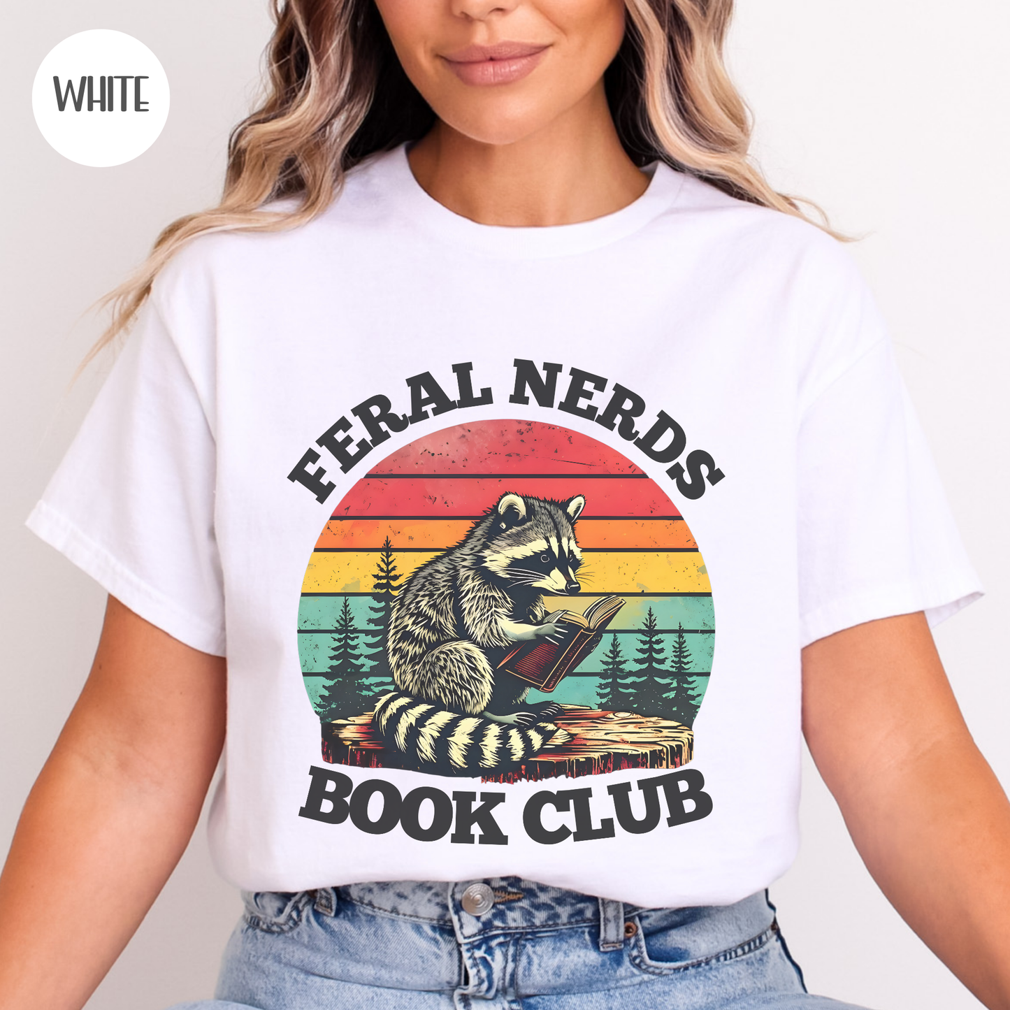 Feral Nerds Book Club Raccoon T-Shirt