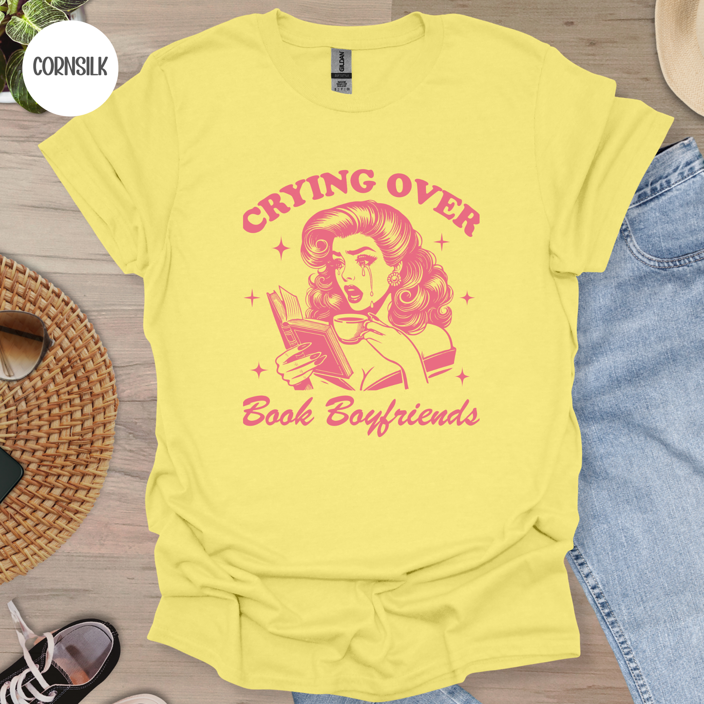Crying over Book Boyfriends T-Shirt