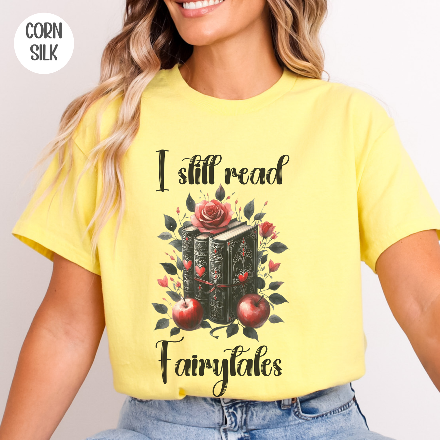 I Still Read Fairytales T-Shirt-Stripeypeach