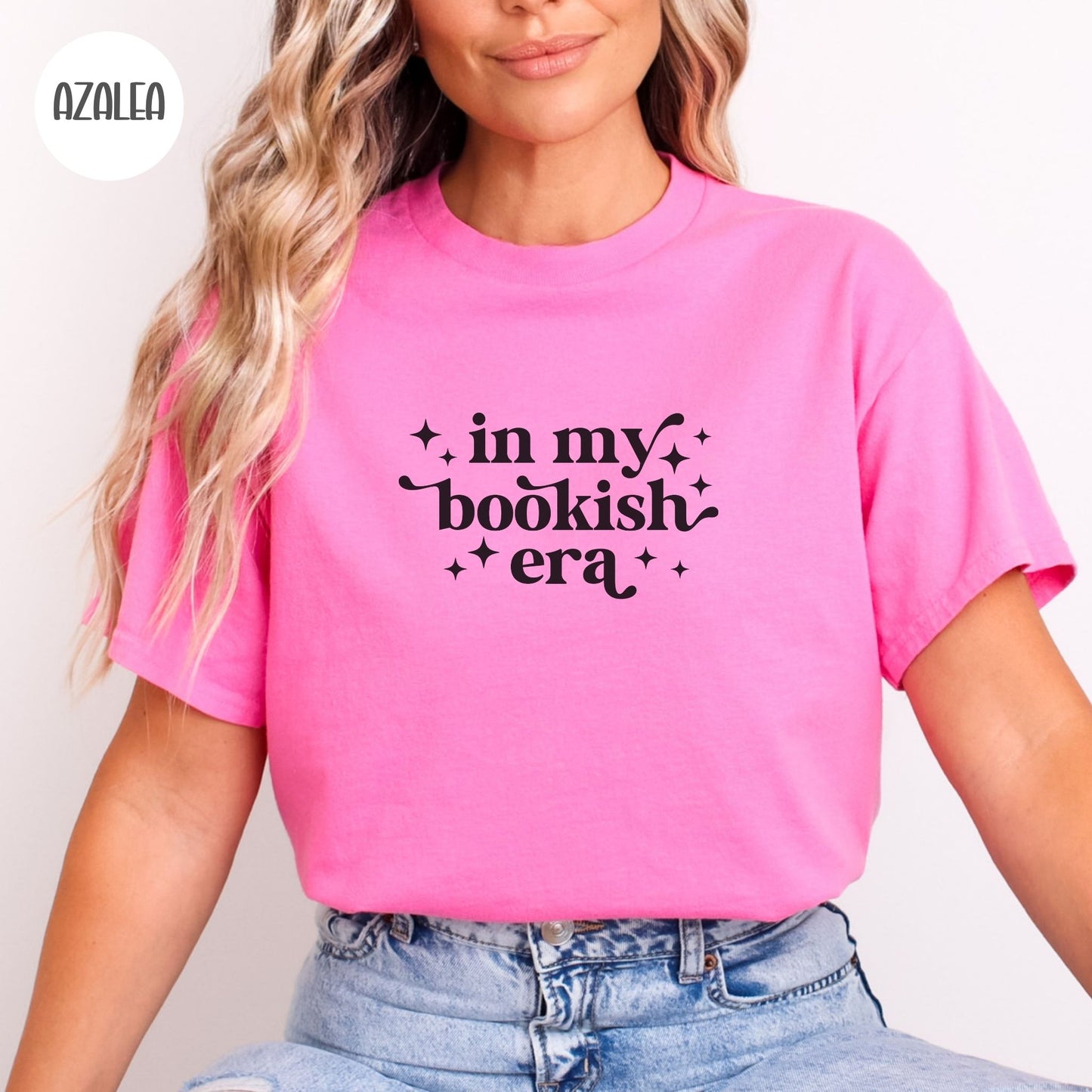In my Bookish Era T-Shirt-Stripeypeach