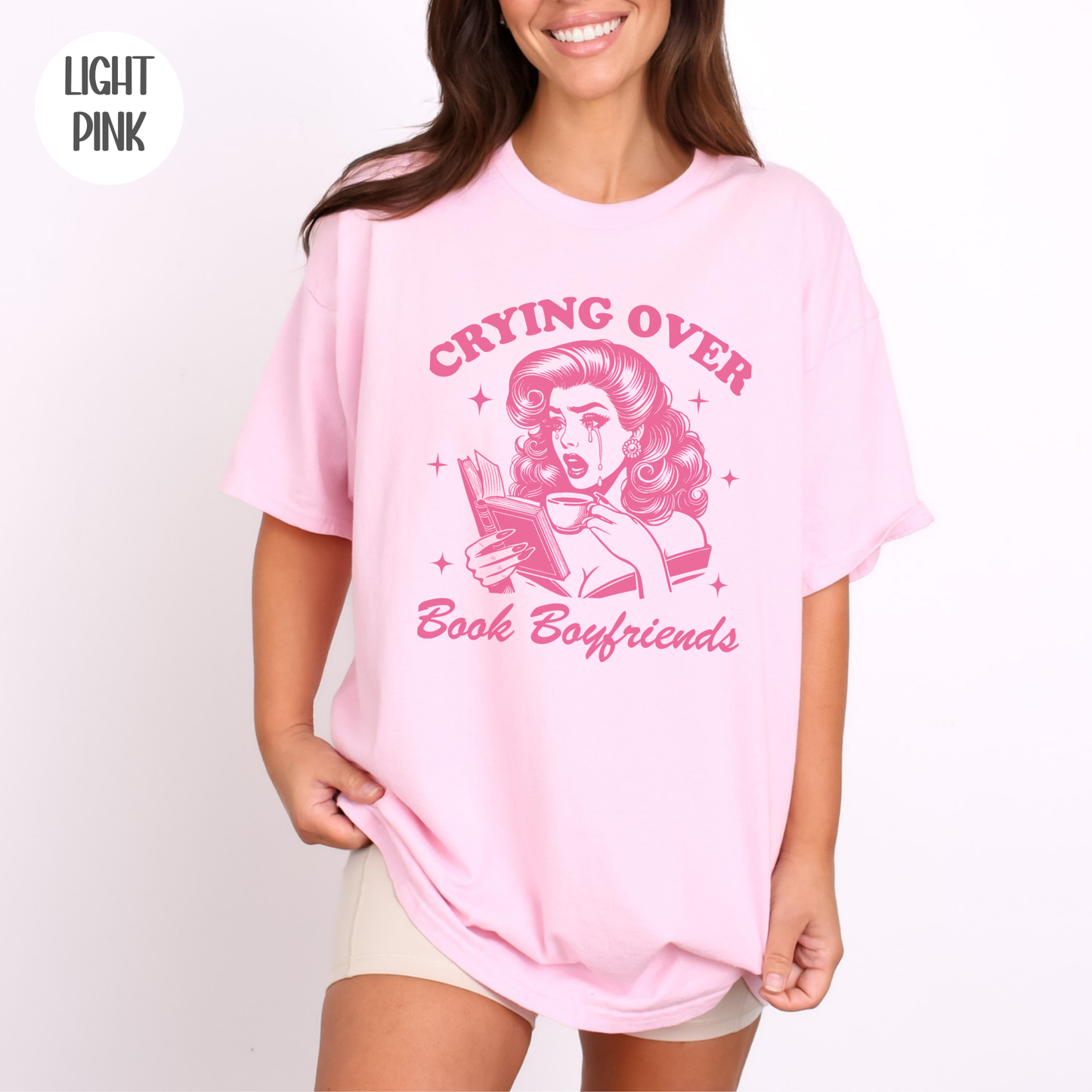 Crying over Book Boyfriends T-Shirt