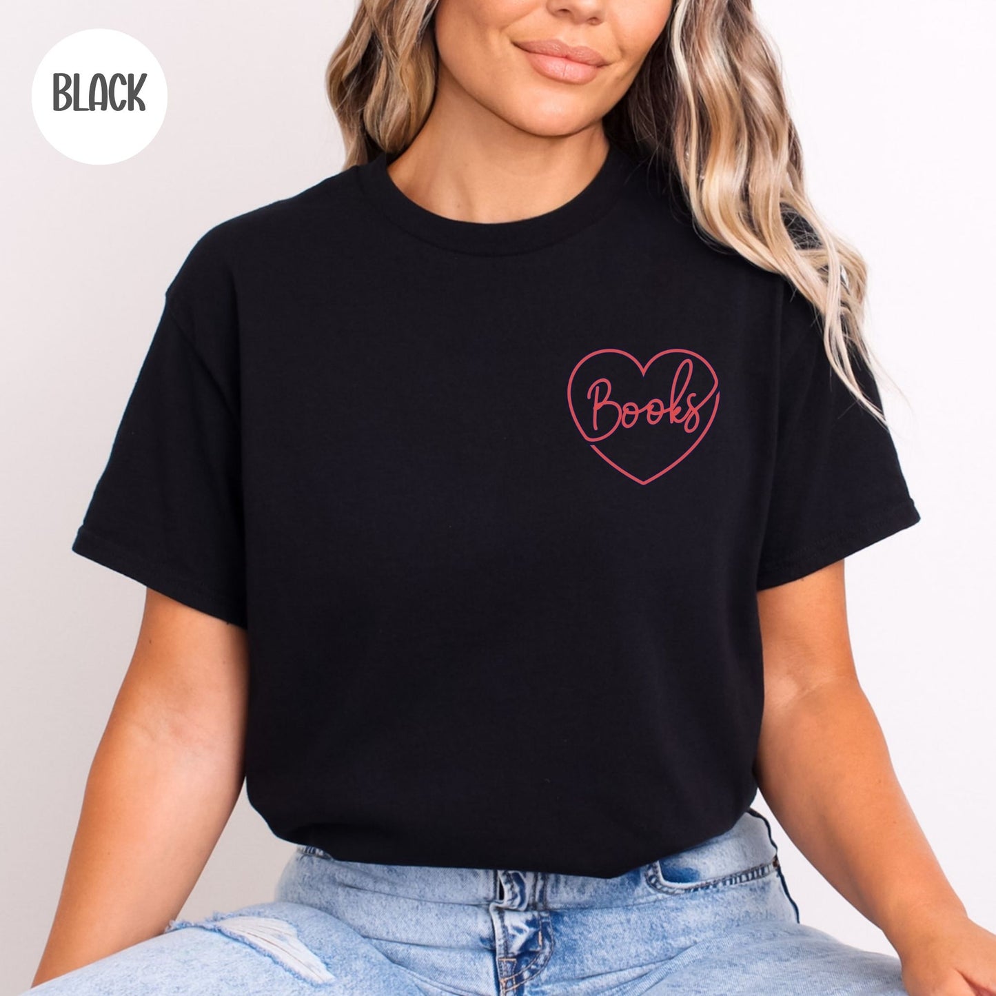 Books Pocket Heart T-Shirt
